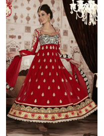 Red Gerogette Suit